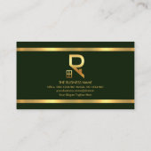 Eenvoudige maragingbandstrips voor groene maraging visitekaartje (Achterkant)