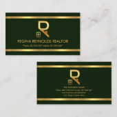 Eenvoudige maragingbandstrips voor groene maraging visitekaartje (Voorkant / Achterkant)