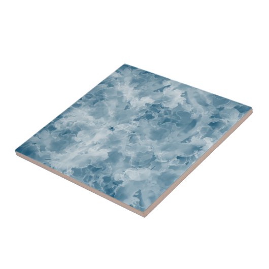 Eenvoudige Marble Blue Backsplash Tegeltje (Zijkant)