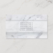 Eenvoudige Marble Texture look & Custom Name & Inf Visitekaartje (Achterkant)