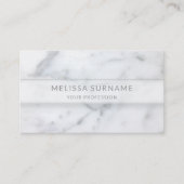Eenvoudige Marble Texture look & Custom Name & Inf Visitekaartje (Voorkant)