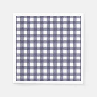 Eenvoudige marine gingham servet