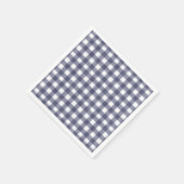 Eenvoudige marine gingham servet (Hoek)
