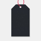 Eenvoudige marine kerstboom cadeau label cadeaulabel (Achterkant)