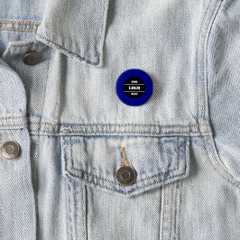 Eenvoudige marineblauwe knop met effen kleur op ma ronde button 3,2 cm