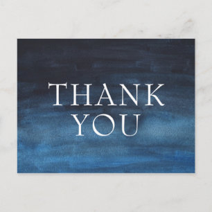 Eenvoudige marineblauwe moderne zaken briefkaart
