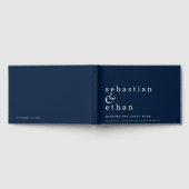 Eenvoudige marineslag en wit of kleurendrik gastenboek (Volledig)