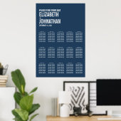 Eenvoudige marinesypografie-weddenschappen poster (Thuiskantoor)