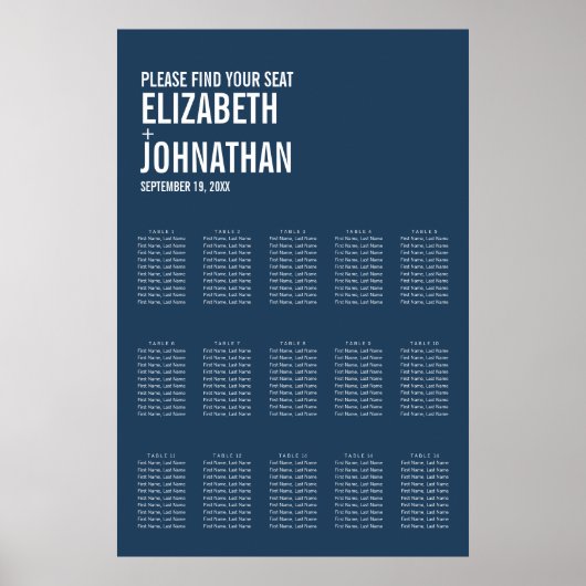 Eenvoudige marinesypografie-weddenschappen poster (Voorkant)