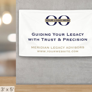 Eenvoudige marketingbanner opschonen met Logo Spandoek