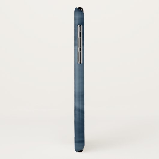 Eenvoudige marmer Blue Subtle Marble Modern Monogr Case-Mate iPhone Case (Achterkant/links)