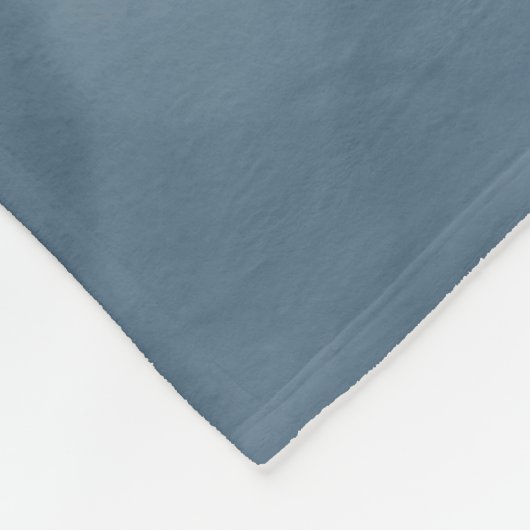 Eenvoudige marmer Blue Subtle Marble Modern Monogr Fleece Deken (Hoek)