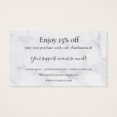 Eenvoudige marmer - Hartelijk dank voor de Kaart v (Achterkant)