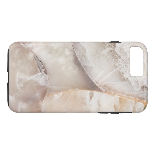 Eenvoudige Marmer Textuur Persoonlijk Case-Mate iPhone Case (Achterkant (Horizontaal))