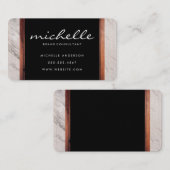 Eenvoudige Marmeren Houten Afwerking voor Zakelijk Visitekaartje (Voorkant / Achterkant)