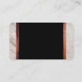 Eenvoudige Marmeren Houten Afwerking voor Zakelijk Visitekaartje (Achterkant)