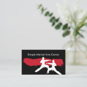 Eenvoudige Martial Arts Visitekaartjes (Staand voorkant)
