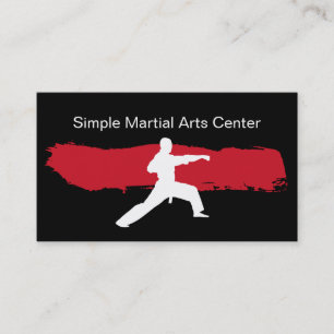 Eenvoudige Martial Arts Visitekaartjes