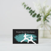 Eenvoudige Martial Arts Visitekaartjes (Staand voorkant)