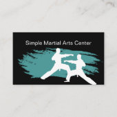 Eenvoudige Martial Arts Visitekaartjes (Voorkant)