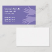 Eenvoudige massage of fysieke therapist visitekaartje (Voorkant / Achterkant)