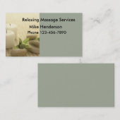 Eenvoudige massage Visitekaartje (Voorkant / Achterkant)