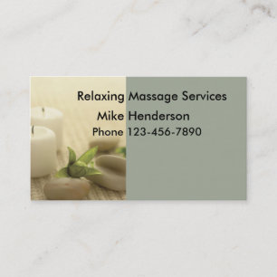 Eenvoudige massage Visitekaartje