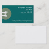 Eenvoudige massage Visitekaartjes (Voorkant / Achterkant)