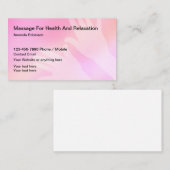 Eenvoudige Massage Visitekaartjes Design Sjabloon (Voorkant / Achterkant)