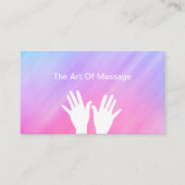 Eenvoudige Massage Visitekaartjes Handen Ontwerp (Voorkant)