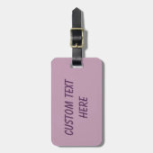 Eenvoudige massieve mist bagagelabel (Voorkant verticaal)