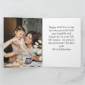 Eenvoudige Matig blije verjaardagsfoto, collage Kaart (Binnen)