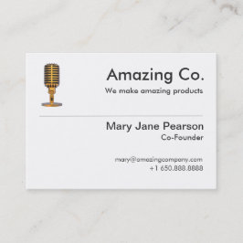 Eenvoudige mede-oprichter en oprichter Logo Profes Visitekaartje