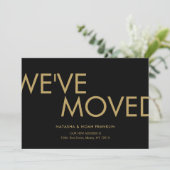 Eenvoudige mededeling nieuw adres verhuisd (Staand voorkant)