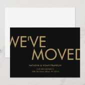 Eenvoudige mededeling nieuw adres verhuisd (Voorkant / Achterkant)