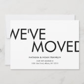 Eenvoudige mededeling nieuw adres verhuisd (Voorkant)