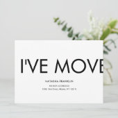 Eenvoudige mededeling nieuwe adreswijziging (Staand voorkant)