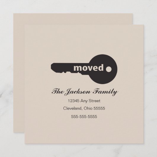 Eenvoudige mededeling over het verplaatsen van sle aankondiging (Voorkant / Achterkant)