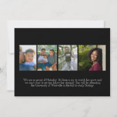 Eenvoudige mededeling van het Afstuderen van de Fo Kaart (Achterkant)