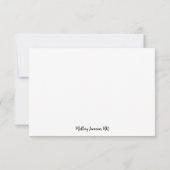 Eenvoudige medische bedankkaart (Achterkant)