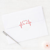 Eenvoudige medische hart sticker (Envelop)