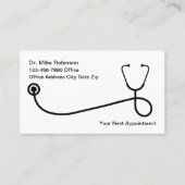 Eenvoudige medische Kantoor-afspraakkaarten Afsprakenkaartje (Voorkant)