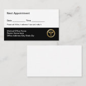 Eenvoudige medische Kantoor-afspraakkaarten Afsprakenkaartje (Voorkant / Achterkant)