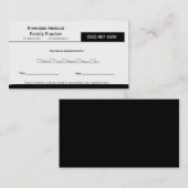 Eenvoudige medische Kantoor Visitekaartje (Voorkant / Achterkant)