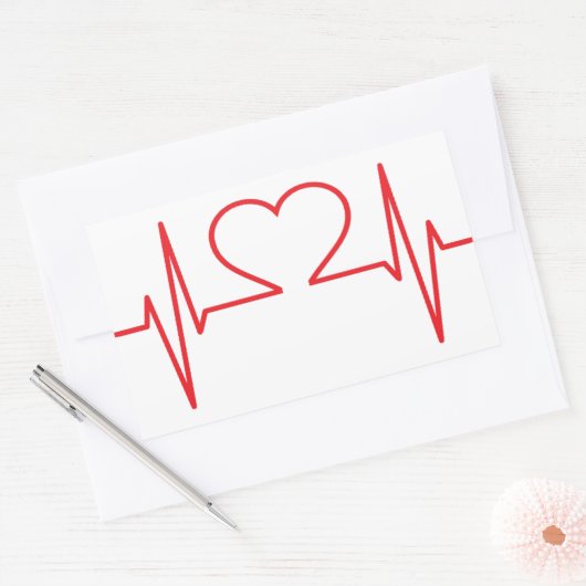 Eenvoudige medische rechthoekige sticker (Envelop)