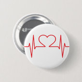 Eenvoudige medische ronde button 5,7 cm (Voorkant /achterkant)