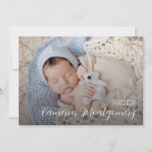 Eenvoudige meerdere foto collage geboorte aankondiging (Voorkant)