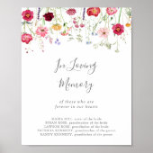 Eenvoudige meerkleurige wildflower in liefdevol ge poster (Voorkant)