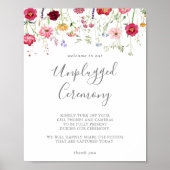Eenvoudige meerkleurige Wildflower Unplugged Cerem Poster (Voorkant)