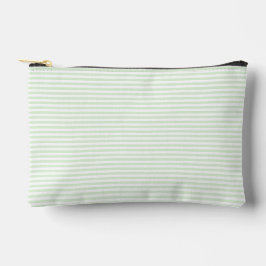 Eenvoudige Melkachtige Jade Green Narrow Stripe Etui